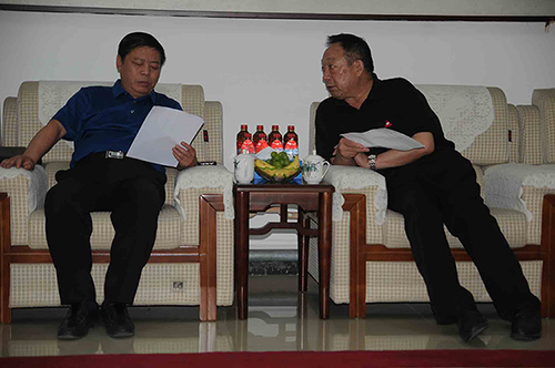 沁陽(yáng)市委副書記劉明勝一行蒞臨我調(diào)研